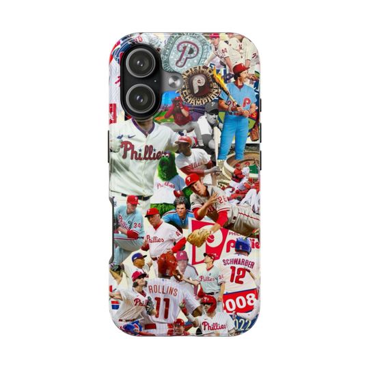 Philadelphia Phillies Collage iPhone Case | Baseball Fan Gift