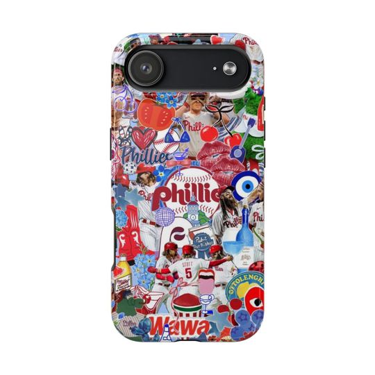 Phillies Collage iPhone Case | Trendy Baseball Phone Cover