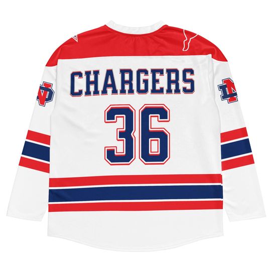 North Decatur Chargers Men's Hockey Jersey Personalize Name and Number or Graduation Year
