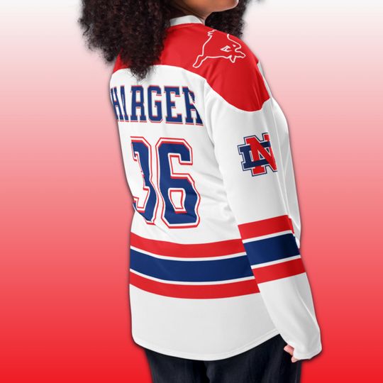 North Decatur Chargers Men's Hockey Jersey Personalize Name and Number or Graduation Year