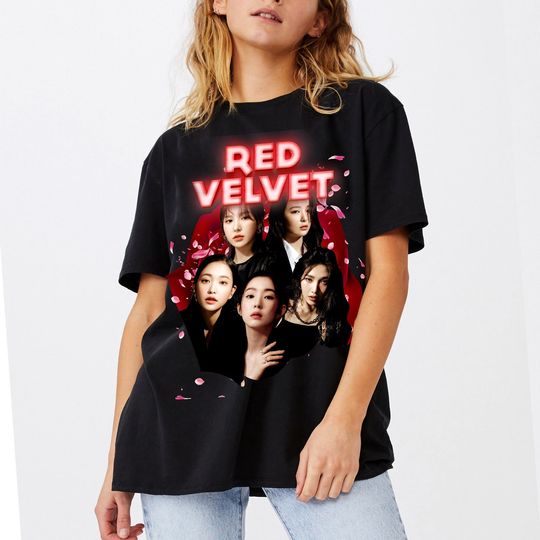 Red Velvet Hot Girl Group Teen Shirts, Red Velvet Idol Kpop