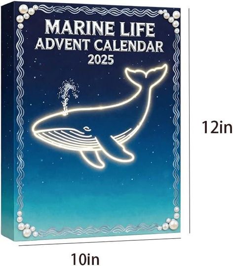 Marine Life Advent Calendar 2025, Ocean Animal Mini Figures