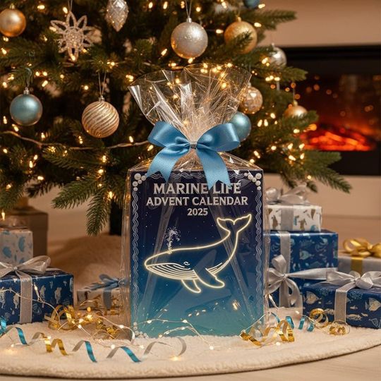Marine Life Advent Calendar 2025, Ocean Animal Mini Figures