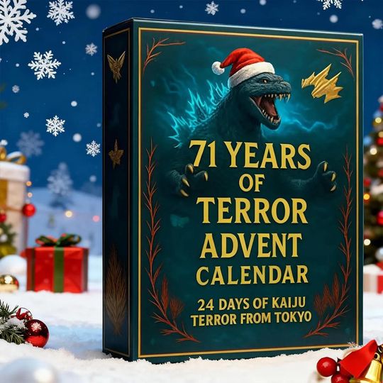 god zilla Advent Calendar, Kaiju Mini Figures, 71 Years of Terror
