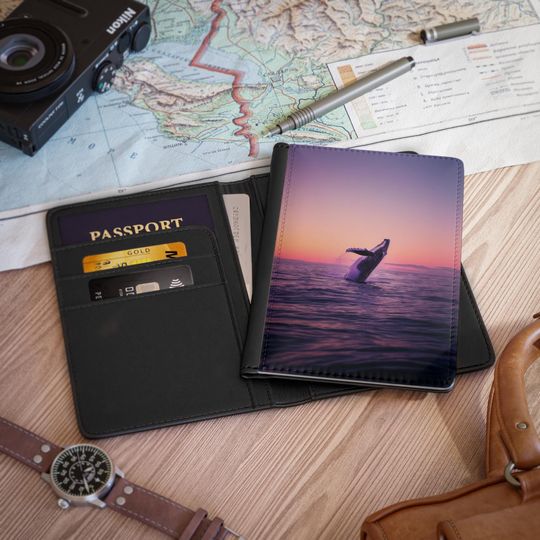 Whale Passport Cover