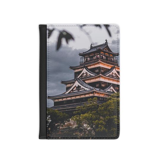 Traditional Japanese Castle Passport Cover
