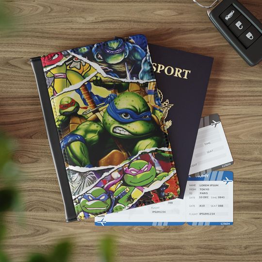 Ninja Turtles Passport Cover