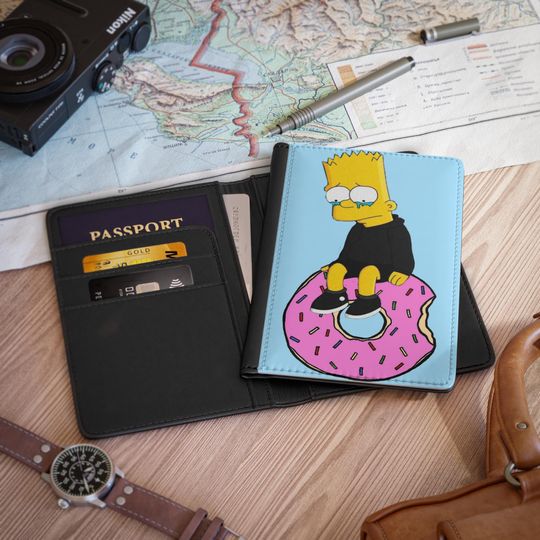 Sad Bart Simpson Passport Cover