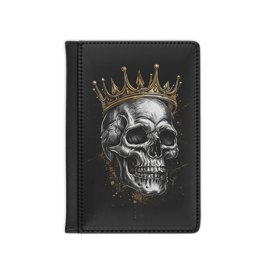 Skull Crown Passport Cover