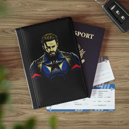 Captain America Passport Cover