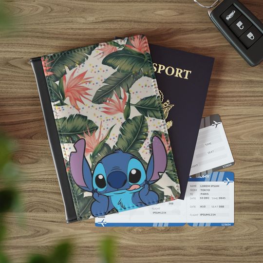 Tropical Leaves Passport Cover