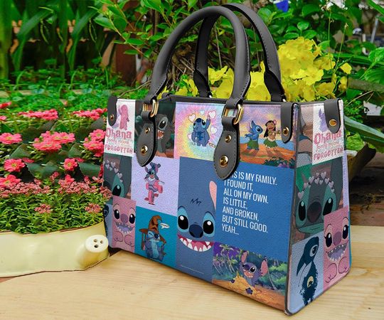 Personalized Stitch Leather Handbag, Stitch Handbag, Shoulder Bag, Crossbody Bag
