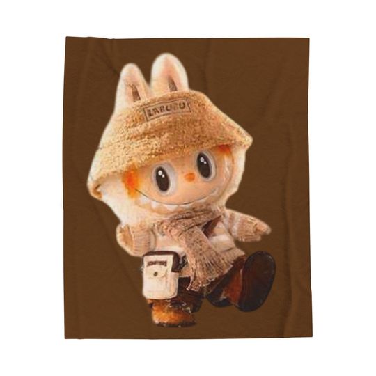 Labubu Fleece Blanket, Kid Blanket, Back To School Gift