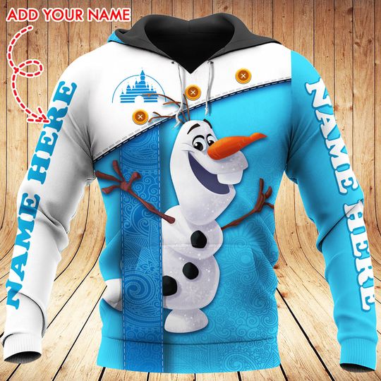 Olaf custom hoodies, olaf 3D Hoodie