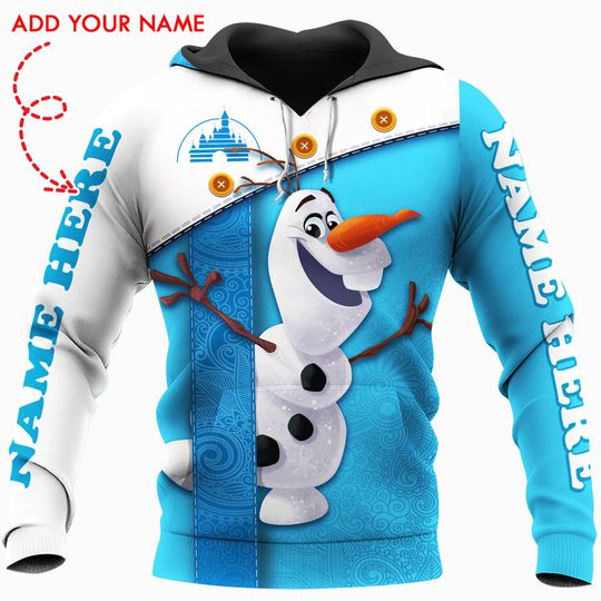 Olaf custom hoodies, olaf 3D Hoodie