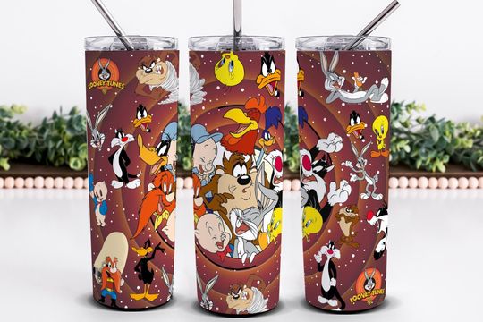 Cartoon 20oz Skinny Tumbler