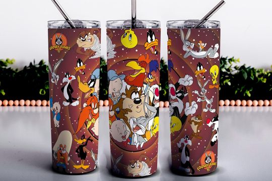 Cartoon 20oz Skinny Tumbler