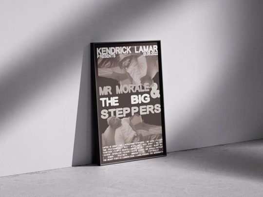 Kendrick Lamar Mr. Morale Poster - Minimalist Hip Hop Art Vertical Poster