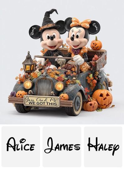 Personalized Acrylic Plaque, Custom Mouse Cartoon Couple,  Bride and Groom Anniversary Gift