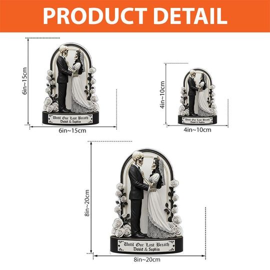 Personalized Jack & Sally Couple Acrylic Plaque Wedding Anniversary Gift Decor