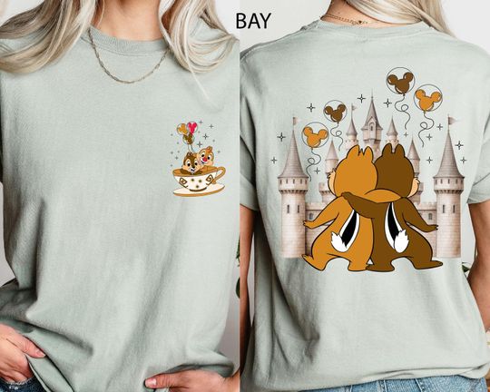 Comfort Colors Chip and Dale Double Sided T-Shirt