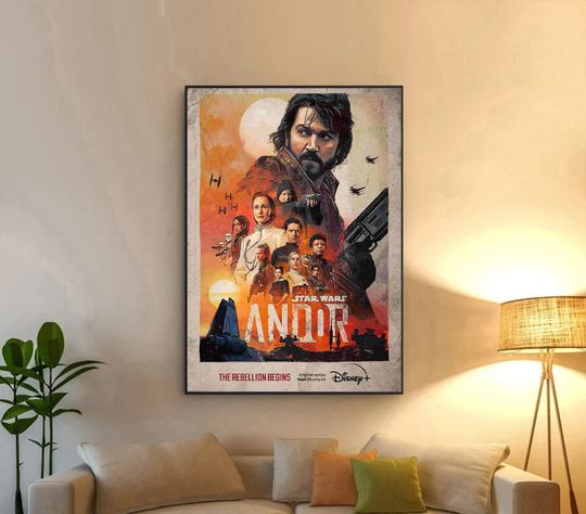 Star Wars Andor Disney Plus Premium Poster, Star Wars Andor Poster, The rebellion begin Star Wars Poster, Star Wars Rebel Alliance Poster