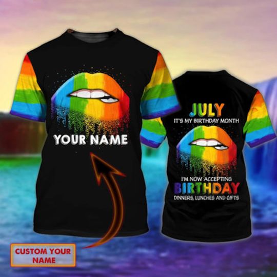LGBT July Gay Pride Men T Shirts 3D Printed