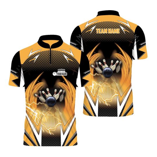 Personalized Bowling Polo Shirt, Gift For Him
