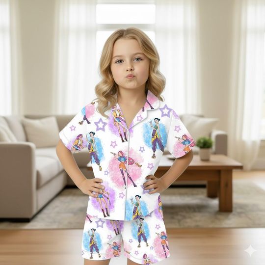 Kpop Hunters Huntrix Surface Pajama Set, Huntrix Star Pajama Set