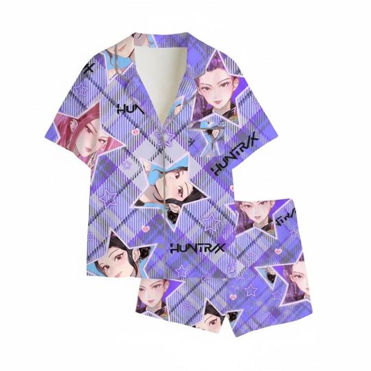 Huntrix Pajama Set, Huntrix Star Boy Pajama Set, KPOP Girls Sleepwear