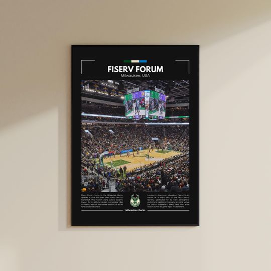 Fiserv Forum Poster | Milwaukee Bucks