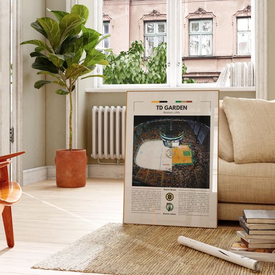 TD Garden Poster | Boston Celtics, Boston Bruins