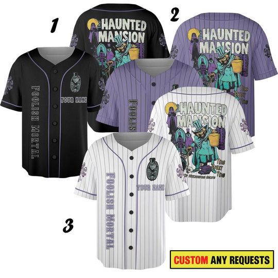 Personalized The Haunted Mansion Baseball Jersey