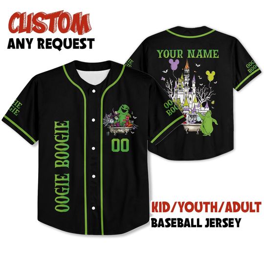 Custom Oogie Boogie Bash 2025 Halloween Baseball Jersey