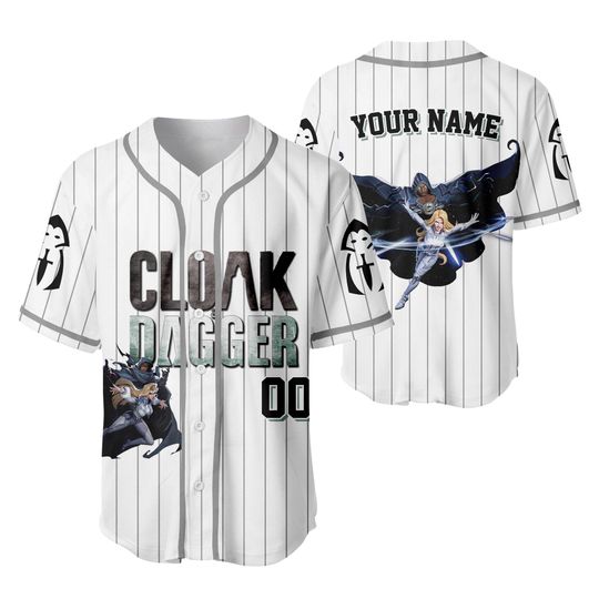 Marvel Rivals Cloak and Dagger Jersey Shirt, Marvel Baseball Jersey
