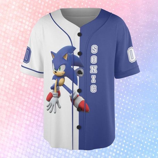 Personalized The Hedgehog Collection Baseball Jersey