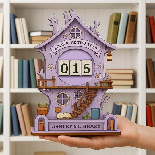 Personalized Forest Books Read Tracker - TreeHouse Books Read This Year