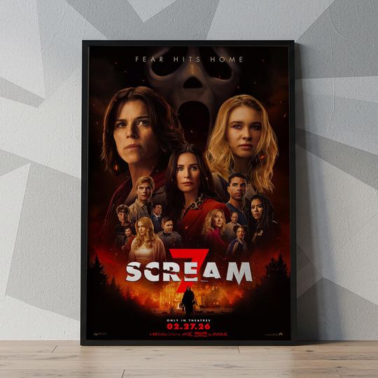 Scream 7 (2026) Movie Poster | Wall Art| Cover Poster