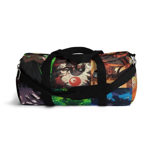 Anime Character Collage Duffel Bag | Gym Travel Overnight