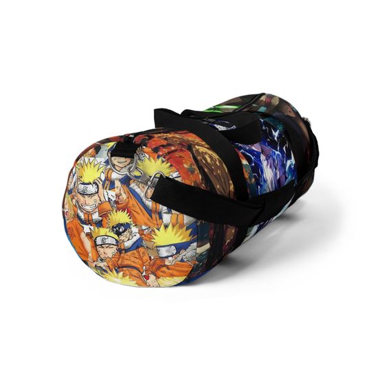 Anime Character Collage Duffel Bag | Gym Travel Overnight