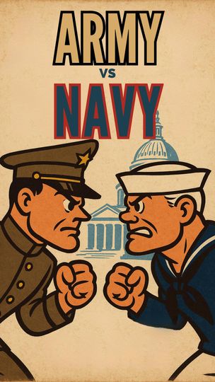 Retro College Football Rivalry Posters