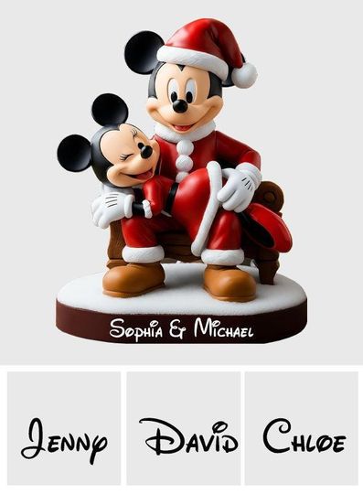 Personalized Cute Mouse Wedding Plaque, Custom Acrylic Keepsake, Couple Gift, Anniversary Couple Gift
