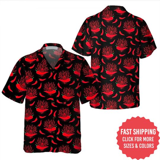Red Hot Chilli Pepper Hawaiian Shirt