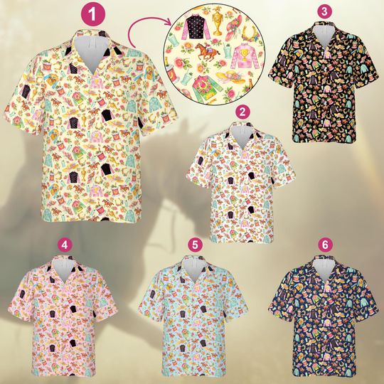 Kentucky Derby Day Shirt, Roses Horseshoe Mint Julep Hawaiian Shirt, Derby Day Churchill Downs Horse Racing Lover Gift