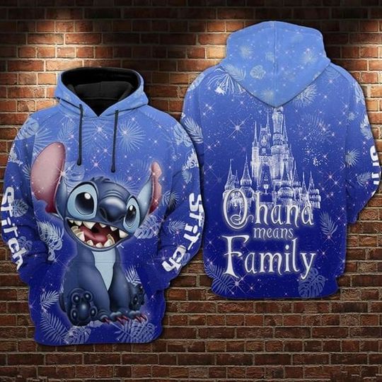 Lilo & Stitch 3D Printed Hoodie