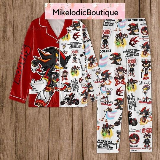 Shadow Pajamas Set, Shadow Womens Pajamas, Shadow Midnight Pajamas Set