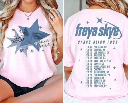 Freya Skye Silent Treatment Double Sided T-Shirt Stars Align Tour 2026