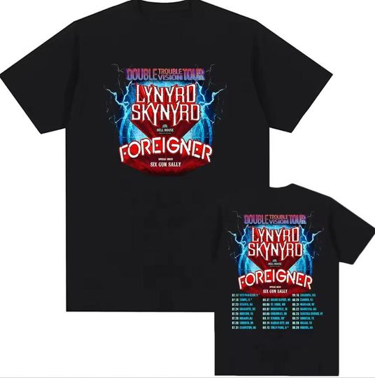 LYNYRD SKYNYRD & FOREIGNER Tour 2026 Shirt
