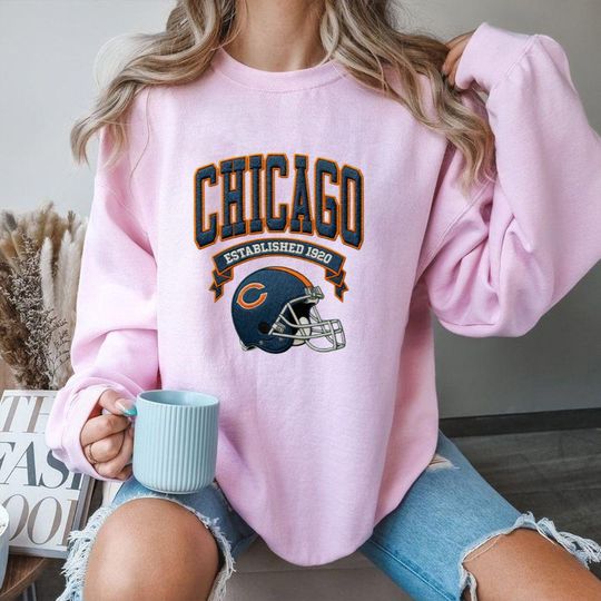 Embroidered Los Angles Chargers Oversized Sweatshirt, Unisex College Sweater, Vintage Streetwear Pullover