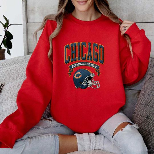 Embroidered Los Angles Chargers Oversized Sweatshirt, Unisex College Sweater, Vintage Streetwear Pullover